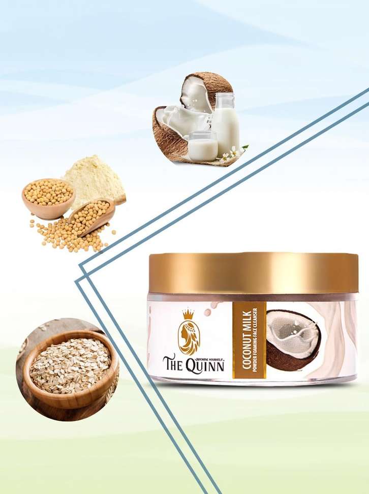 Shopsy THE QUINN Coconut Milk Powder Foaming Face Cleanser - Image 2