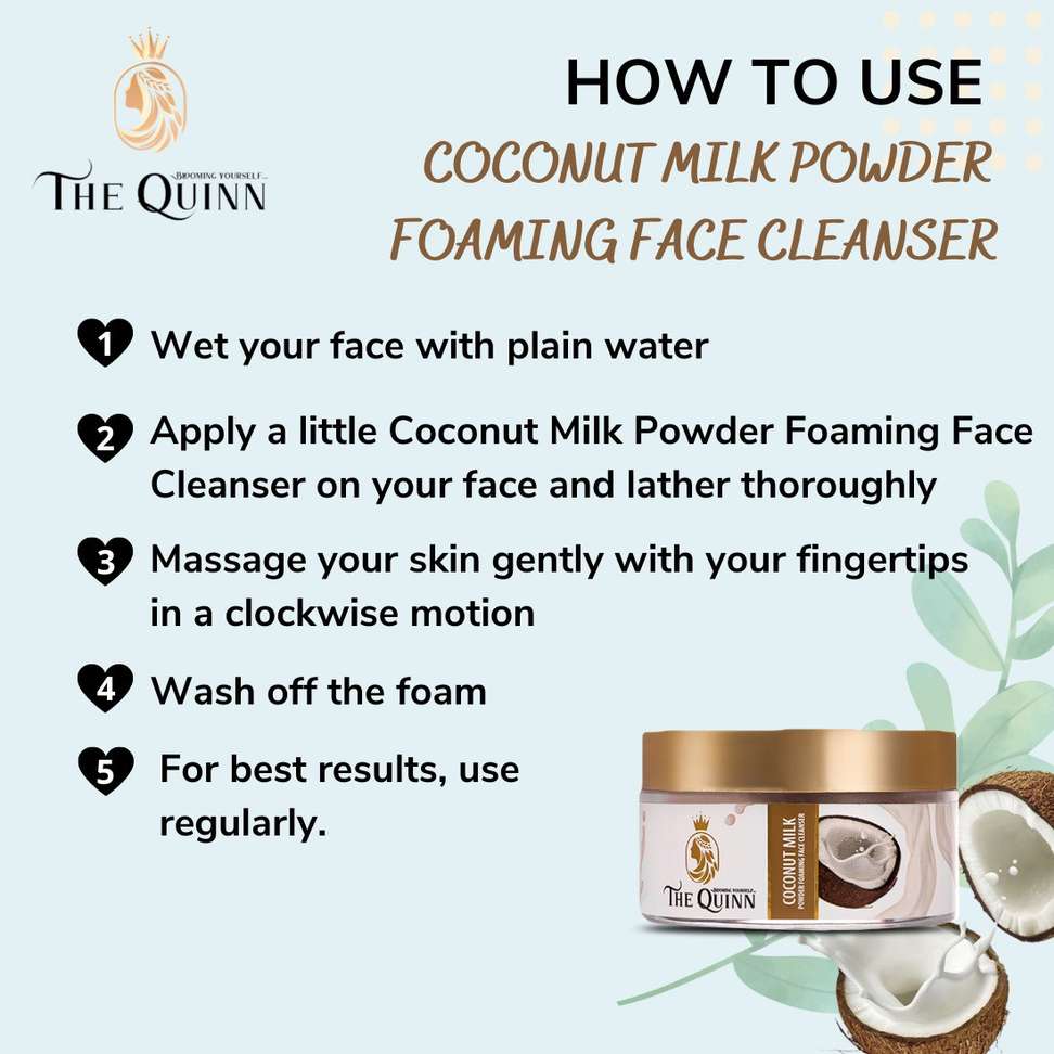 Shopsy THE QUINN Coconut Milk Powder Foaming Face Cleanser - Image 5