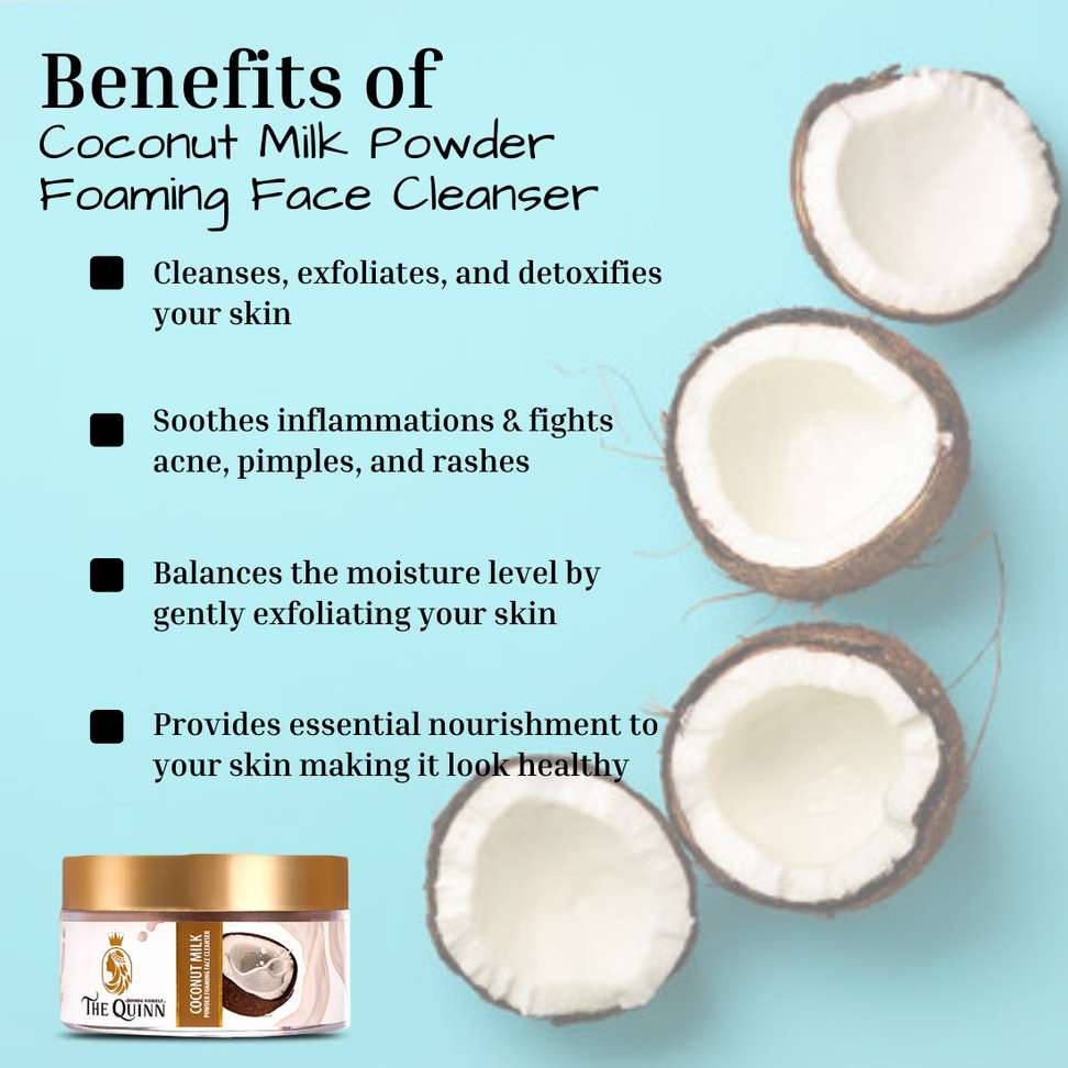Shopsy THE QUINN Coconut Milk Powder Foaming Face Cleanser - Image 6