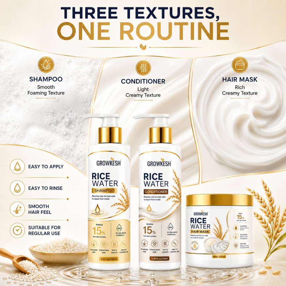 Shopsy Growkesh Rice Water Hair Combo - Image 3