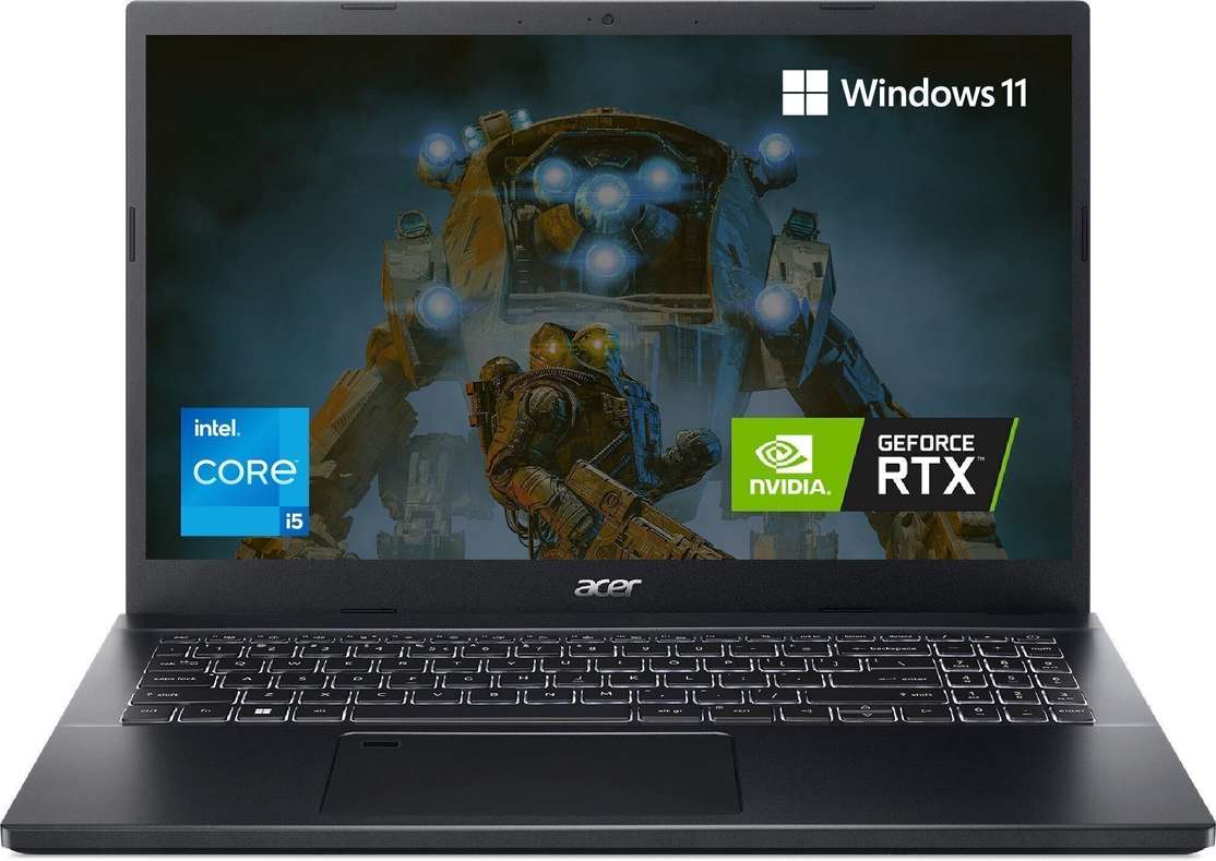 Acer Aspire 7 Intel Core I5 12Th Gen 1240P 8 Gb 512 Gb Ssd Windows 11 Home 4 Graphics Nvidia Geforce Rtx 3050 A715 51G Gaming Laptop