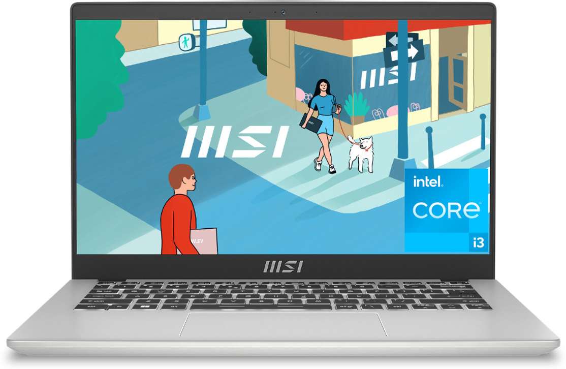 MSI Modern 14 (i3 13th Gen) – Urban Silver Thin‑&‑Light Laptop at ₹65,700 – Best Value for Students & Professionals
