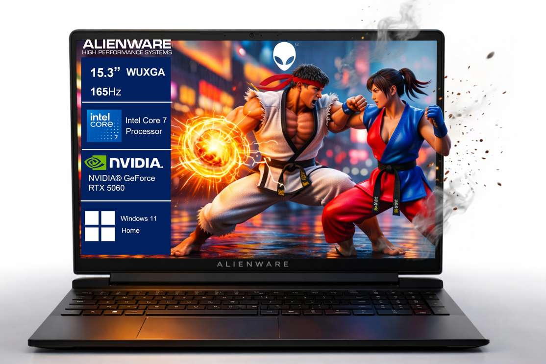 Dell Alienware 15 Intel Core 7 14Th Gen 240H 16 Gb 512 Gb Ssd Windows 11 Home 8 Graphics Nvidia Geforce Rtx 5060 165 Hz Can15260Cto06Mino Gaming Laptop