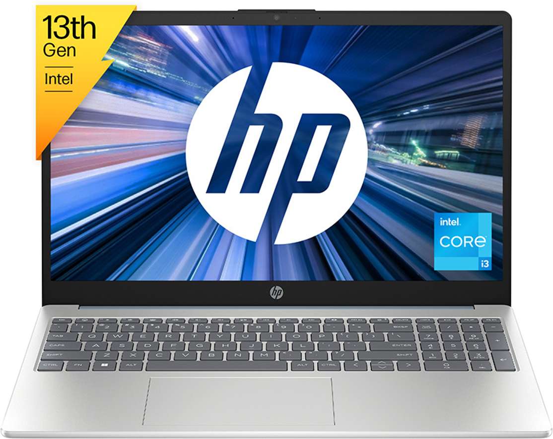 HP 15s Thin‑Light Laptop – 13th Gen i3, 8 GB RAM, 512 GB SSD at ₹336