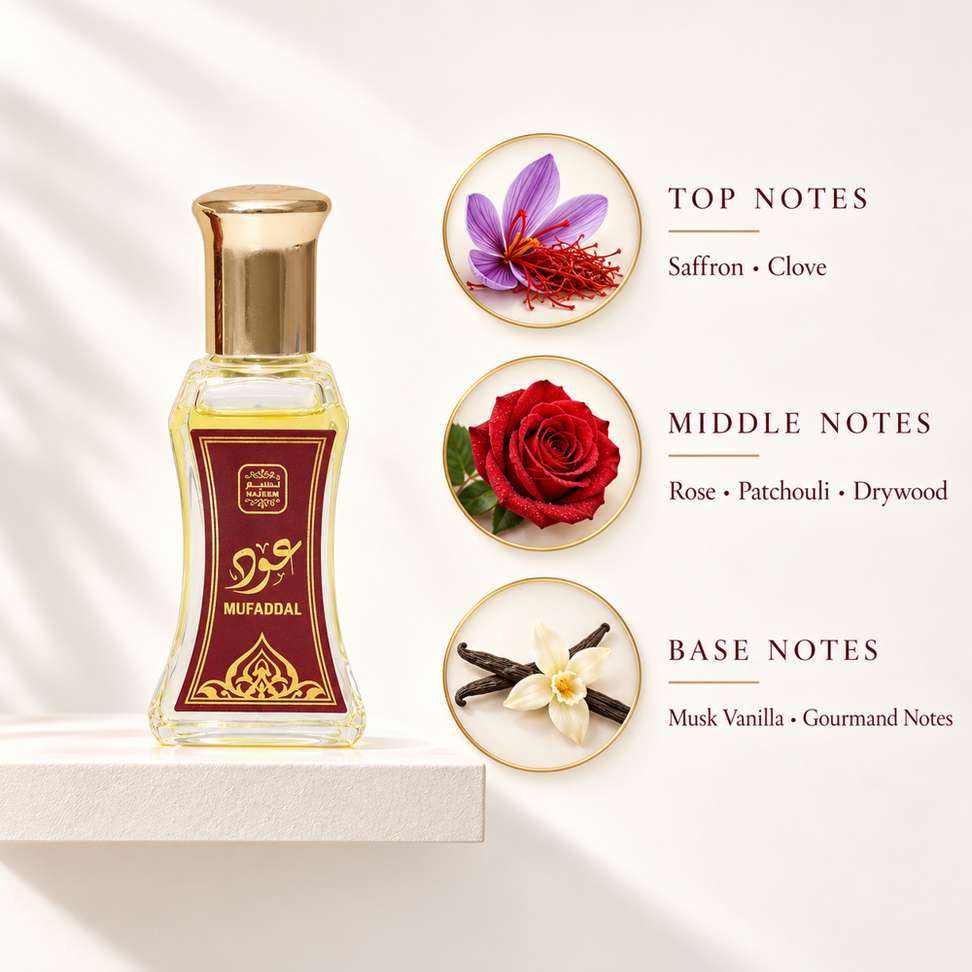 Shopsy Naseem Oud Mufaddal Roll On Perfume Oil - Image 4