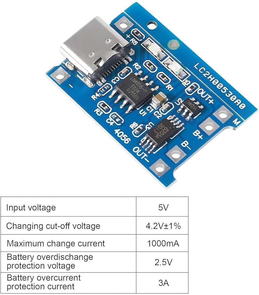 Shopsy 5PCS TP4056 C TYPE Charging Module 18650 5 Pieces - Image 3