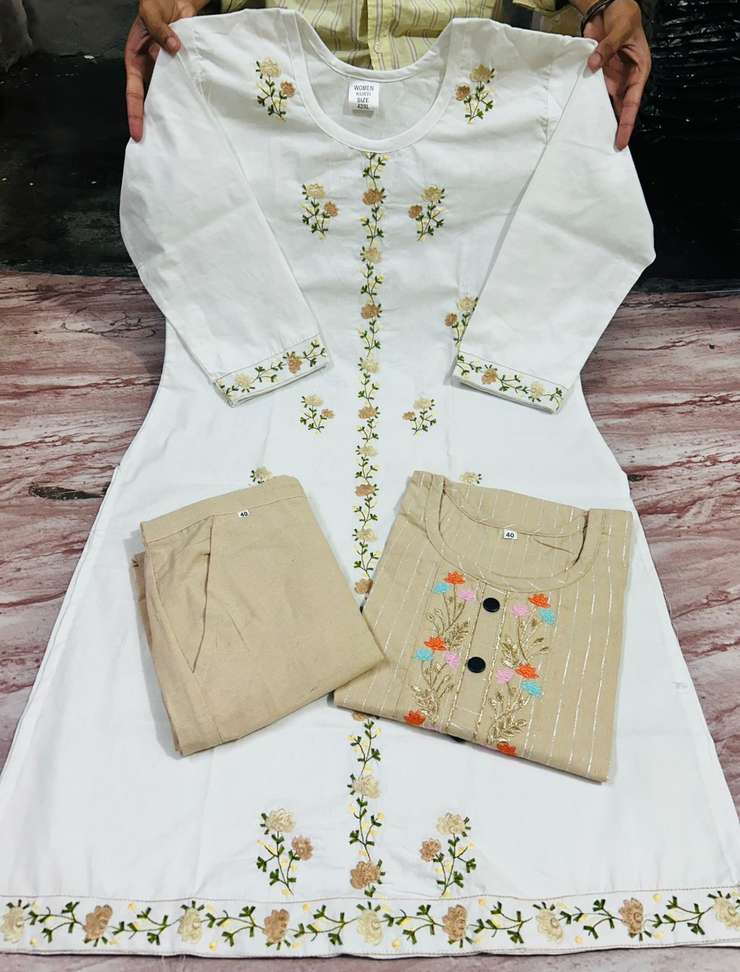 Shopsy R A TEXTILES Women Kurti Pant Set - Image 3