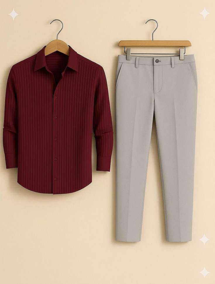 Shopsy TorontoCN Men Shirt Pant Set - Image 2