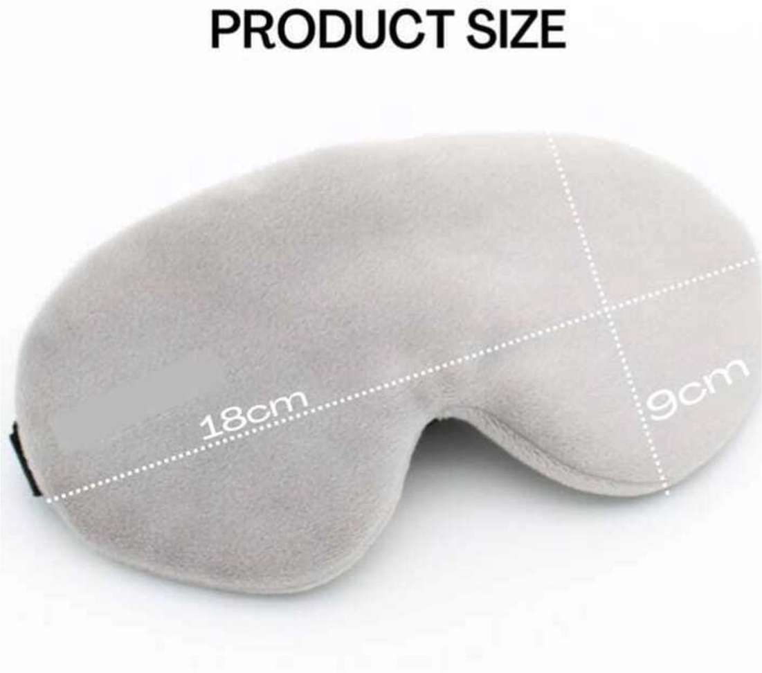 Shopsy craftx craftX3D Sleeping Eyemask With Earplugs, Grey - Image 3