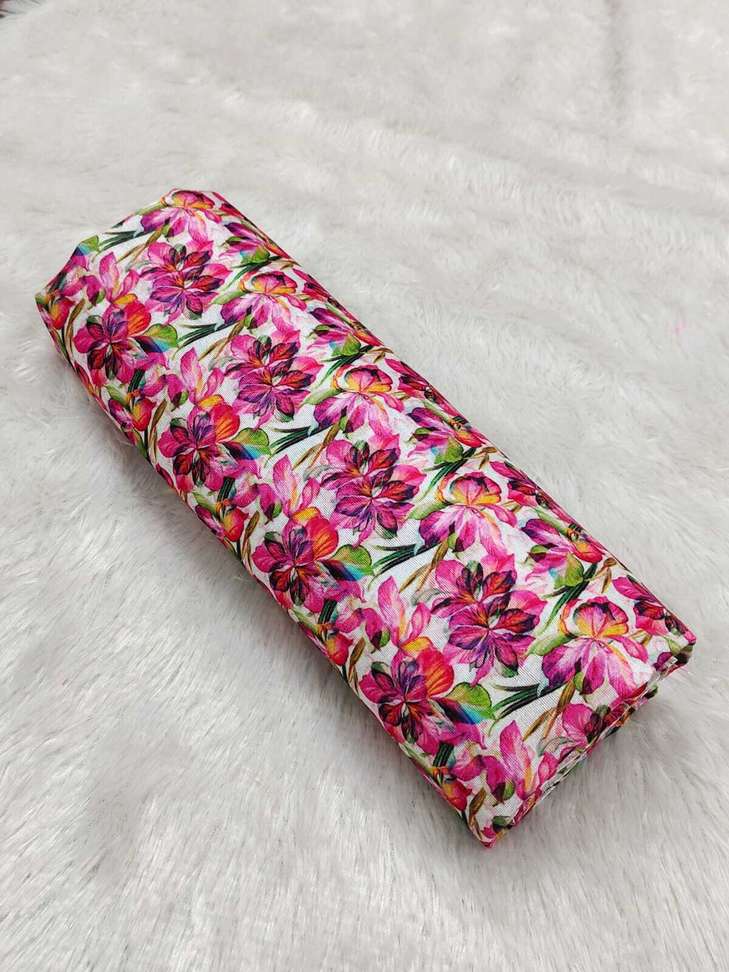 Shivam Sales Satin Printed Blouse Material