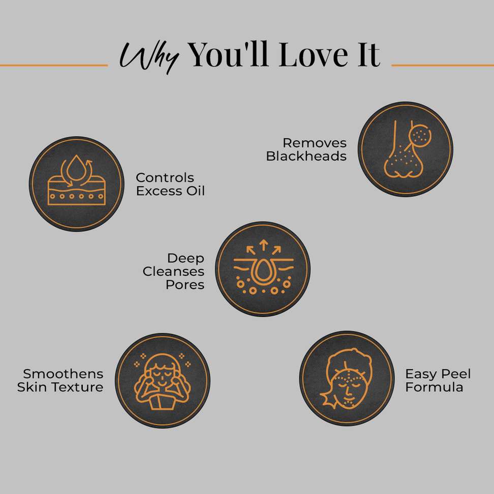 Shopsy GLAMVEDA Charcoal Peel Off Face Mask - Image 4