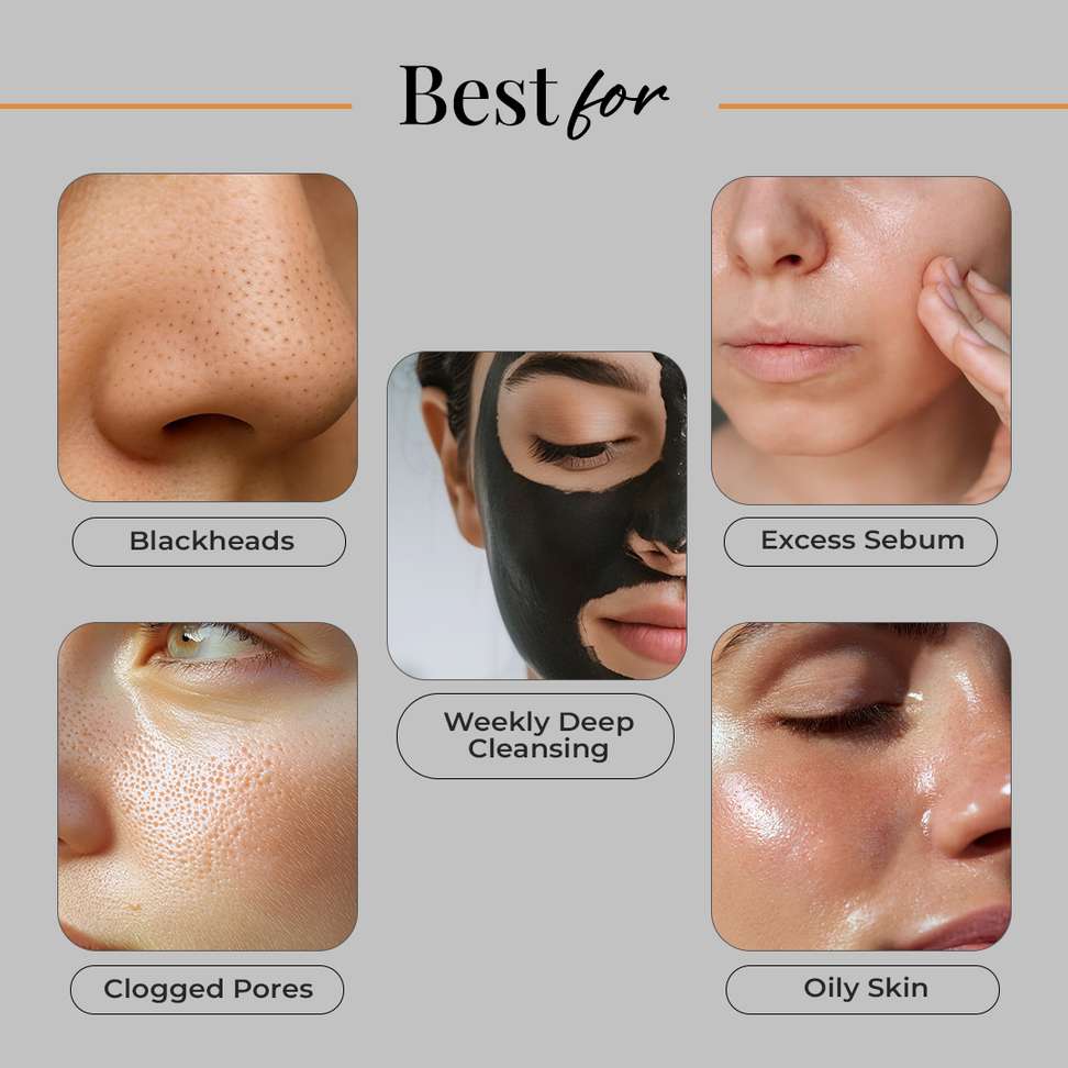 Shopsy GLAMVEDA Charcoal Peel Off Face Mask - Image 5