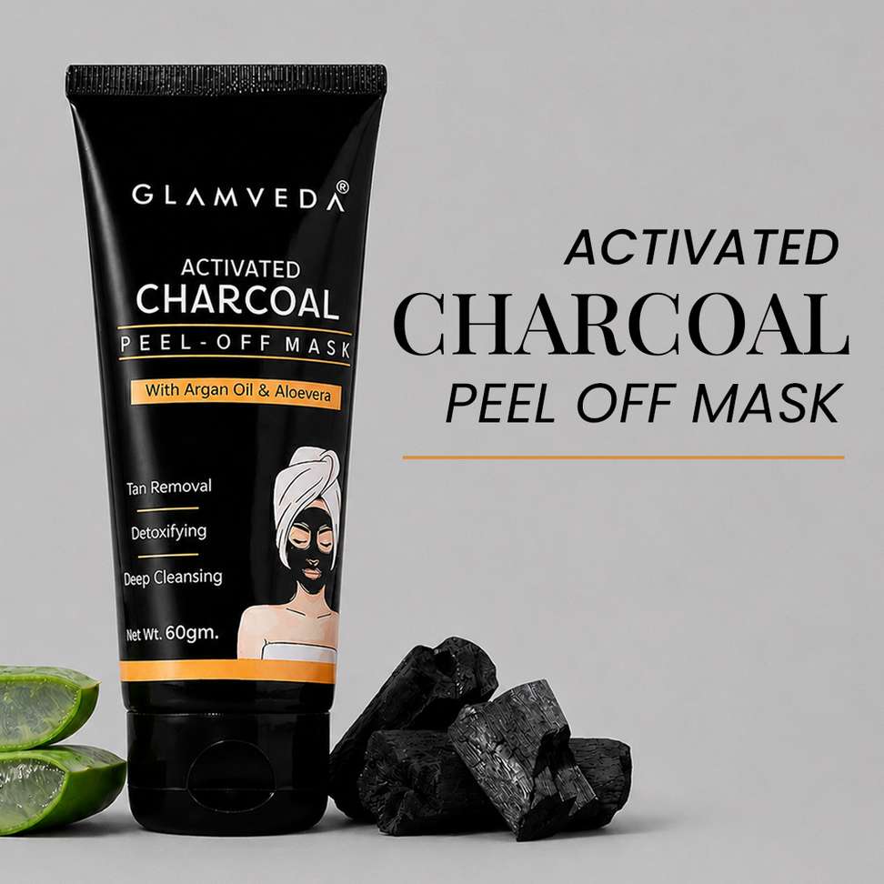 Shopsy GLAMVEDA Charcoal Peel Off Face Mask - Image 2