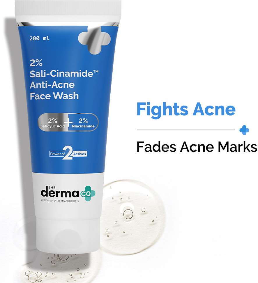 Shopsy The Derma Co 2% Sali-Cinamide Anti-Acne Face Wash 80ml - Image 3