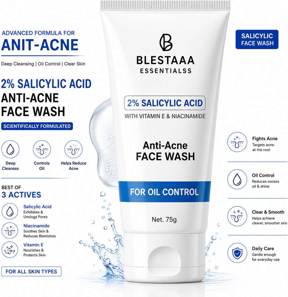 Shopsy blestaaa essentialss 2% Salicylic Acid Face Cleanser - Image 2