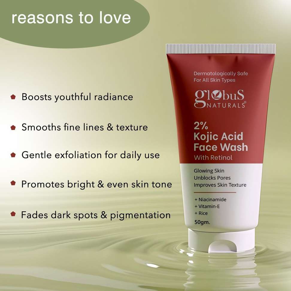 Shopsy Globus Naturals 2% Kojic Acid Face Wash - Image 5
