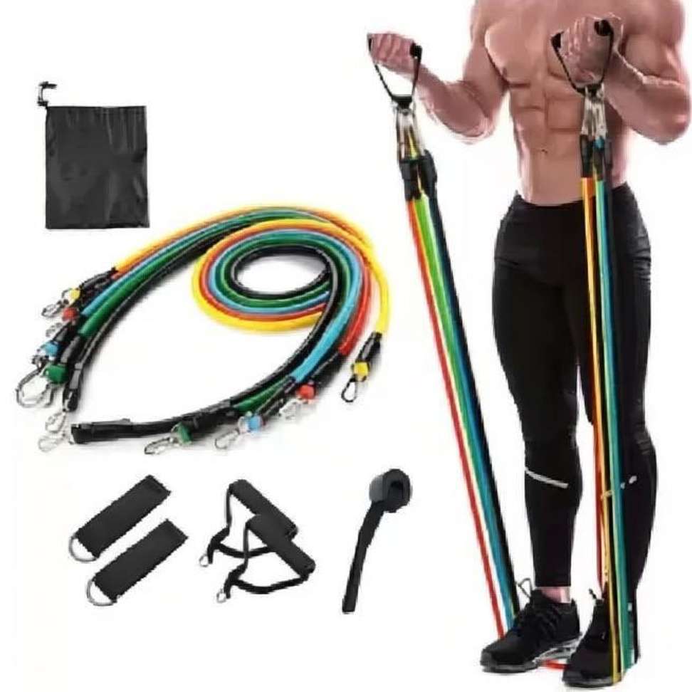 Shopsy ZVR Resistance Bands Set Home Gym Tubes - Image 2
