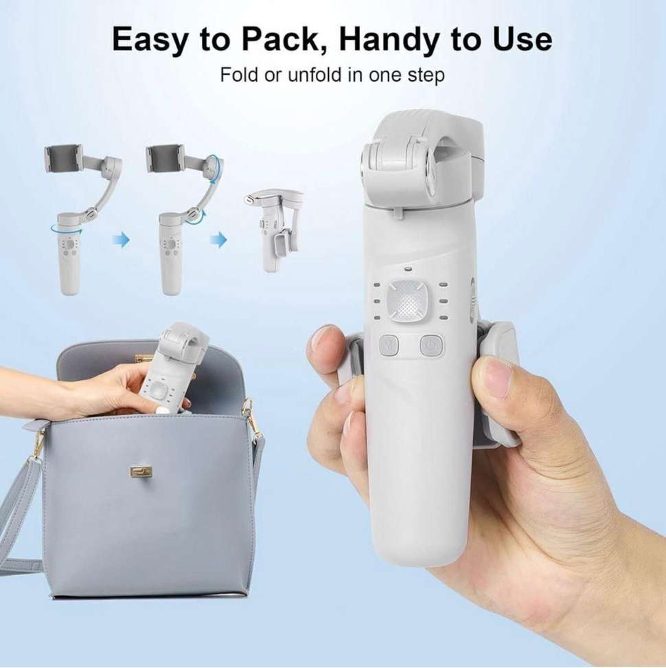 Shopsy LUMINZA M1 3 Axis Gimbal for Mobile - Image 3
