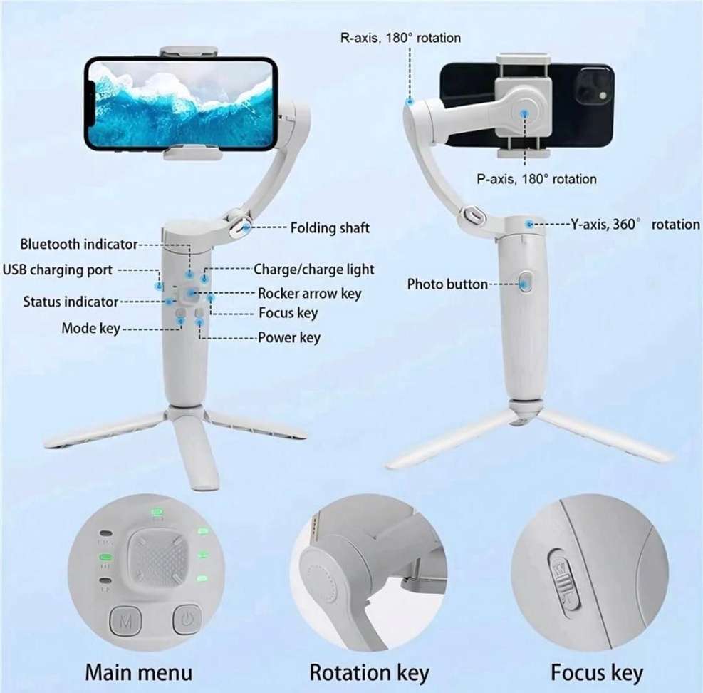 Shopsy LUMINZA M1 3 Axis Gimbal for Mobile - Image 4