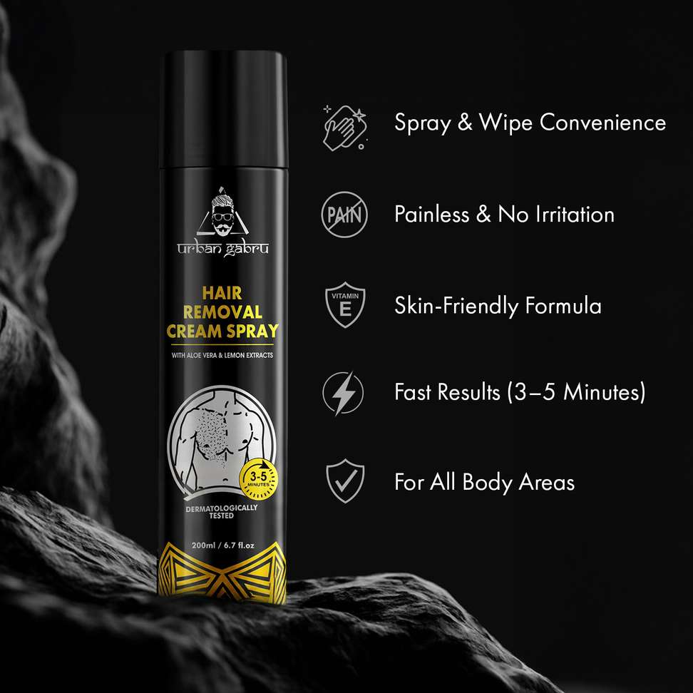 Shopsy urbangabru Hair Removal Cream Spray 200 ml - Image 4