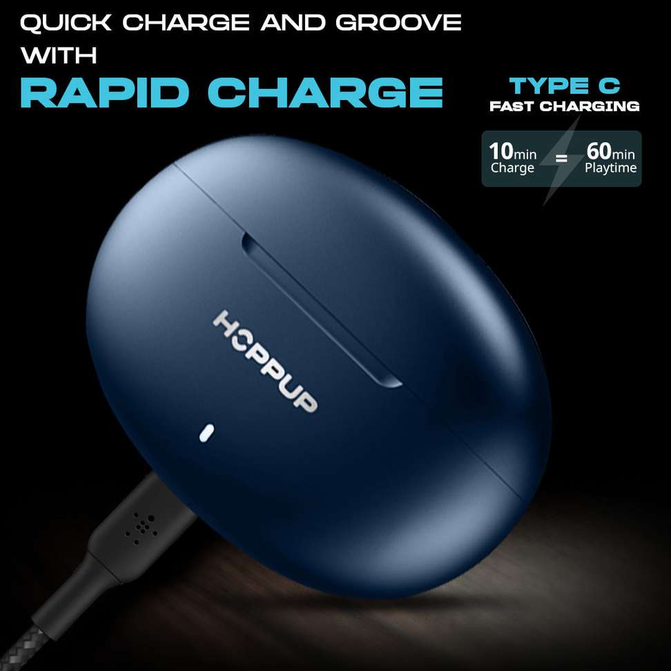 Shopsy HOPPUP S40 Earbuds 13MM Drivers 40H Playtime - Image 8