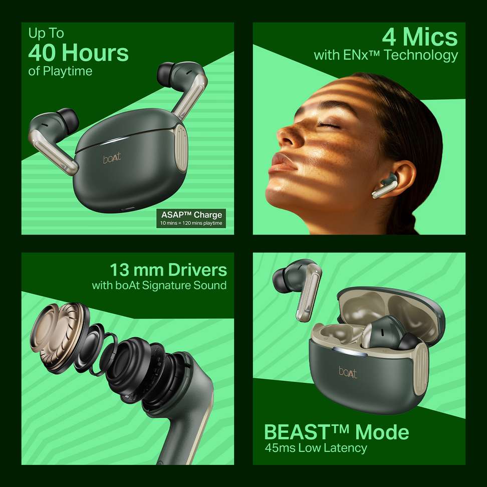 Shopsy boAt Airdopes 219 40H Battery Bluetooth Earbuds - Image 3