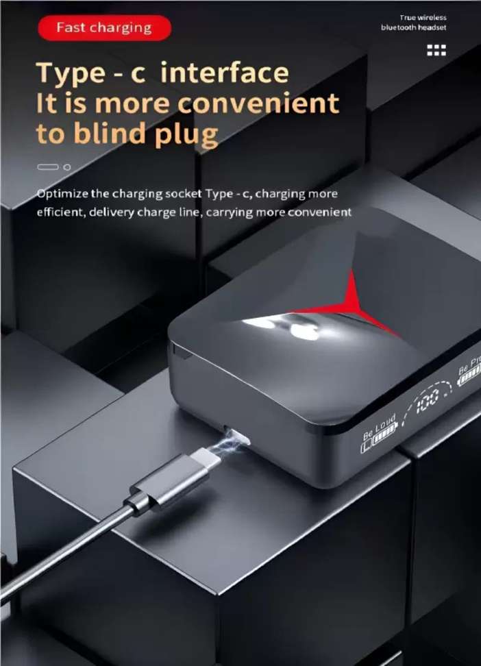 Guggu A112 Tws M90 Pro Earbuds Touch Control Dual Led Display Bluetooth Headset