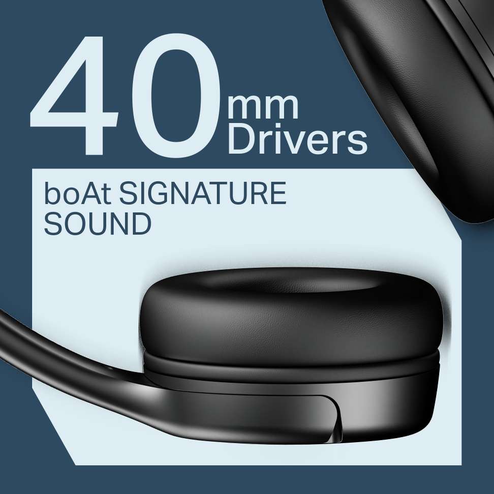 Shopsy boAt Rockerz 411 40H Battery Bluetooth Headset - Image 8