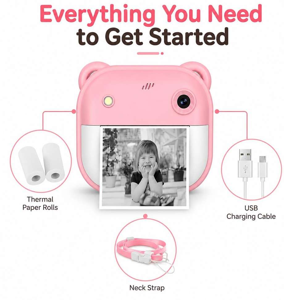 Shopsy Monex 13MP 1080P HD Kids Instant Print Camera - Image 4