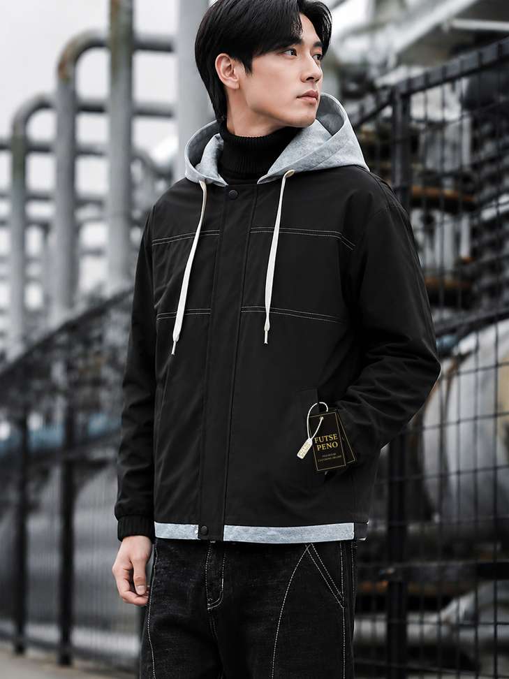 Shopsy FUTSE PENO Full Sleeve Solid Men Jacket - Image 5