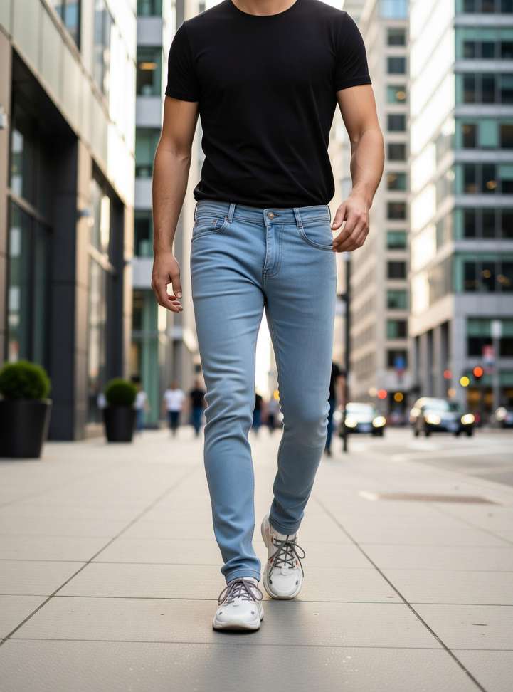 Marsh X Slim Men Grey Jeans