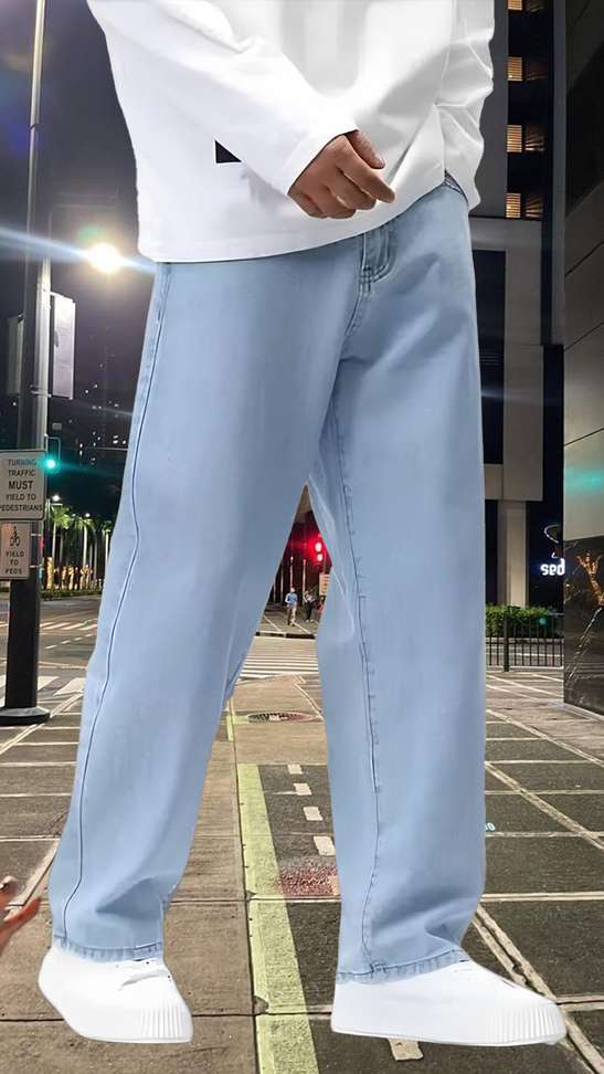 Starvielle Relaxed Fit Men Light Blue Jeans