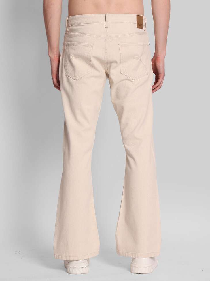 Shopsy Bene Kleed Boot-Leg Men Beige Jeans - Image 6