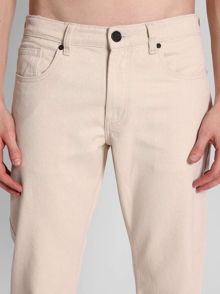 Shopsy Bene Kleed Boot-Leg Men Beige Jeans - Image 5
