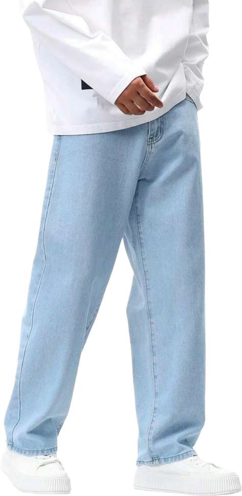 Shopsy MEIXN Loose Fit Men Light Blue Jeans - Image 6