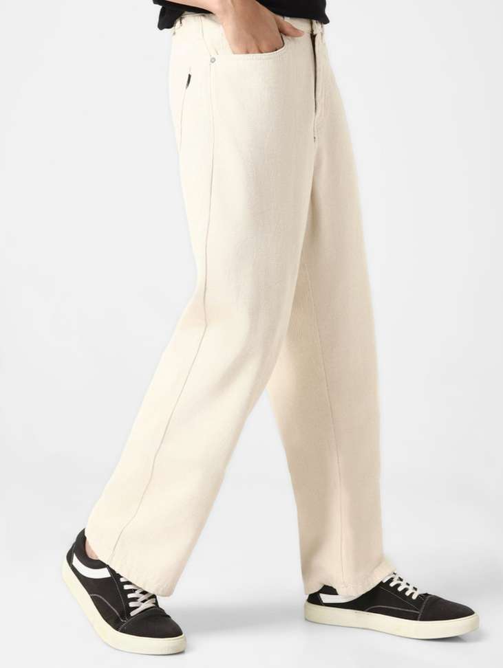 Shopsy wearworld Loose Fit Men Beige Jeans - Image 2