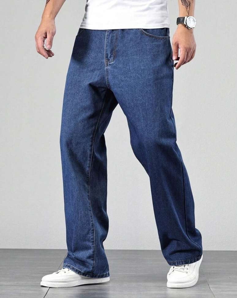 DENIM FIT Loose Fit Men Dark Blue Jeans - Buy DENIM FIT Loose Fit Men Dark Blue Jeans Online at Best Prices in India | Shopsy.in - Image 4