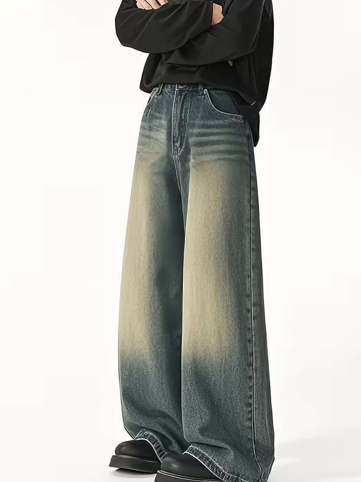 SHRIVAN Wide Leg Multicolor Jeans - Image 2