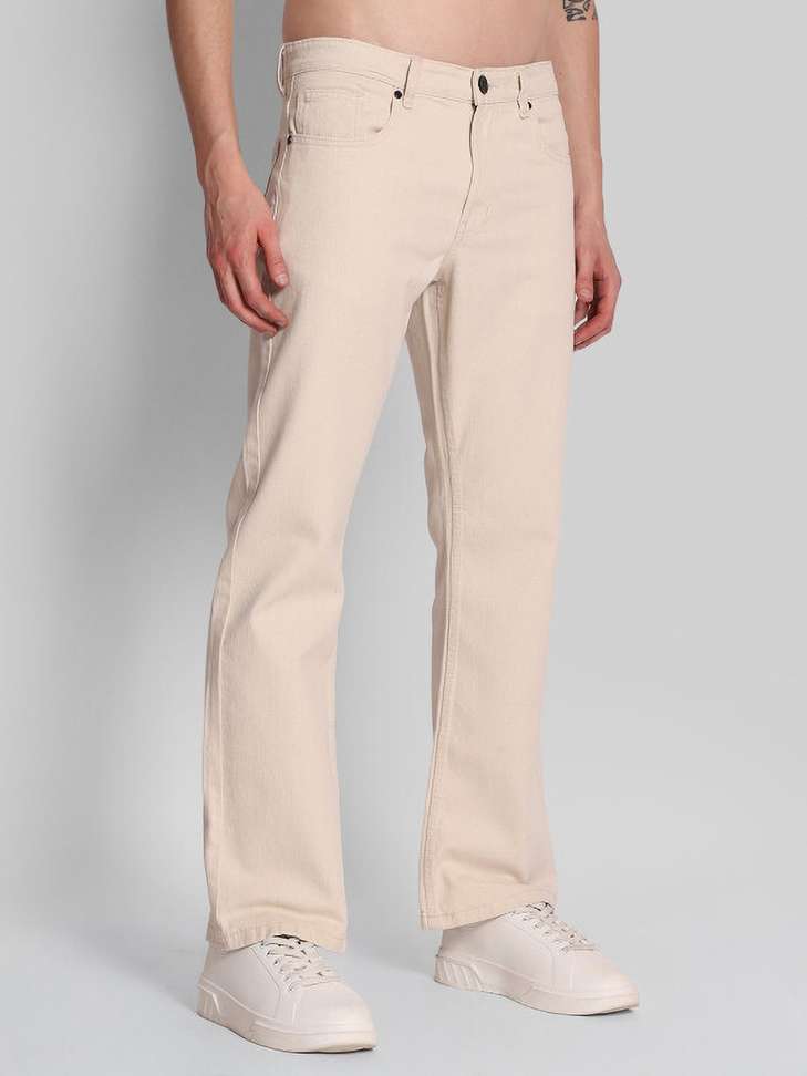 Shopsy Bene Kleed Boot-Leg Men Beige Jeans - Image 2