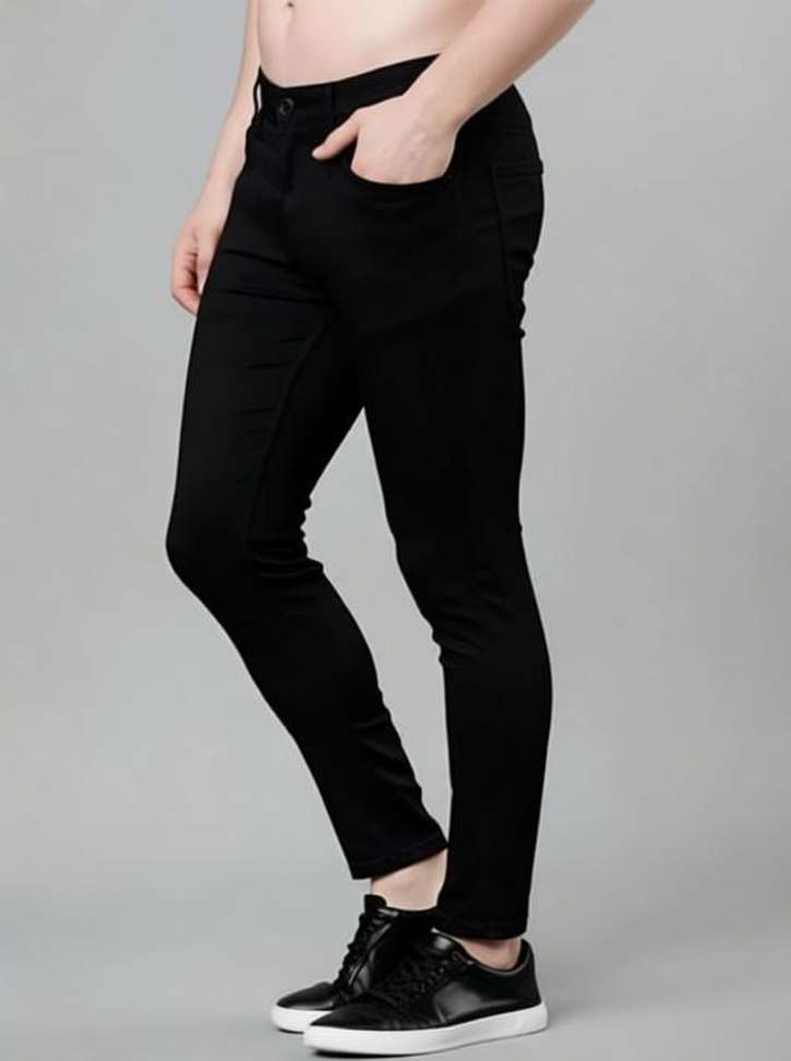 Camfits Slim Men Black Jeans