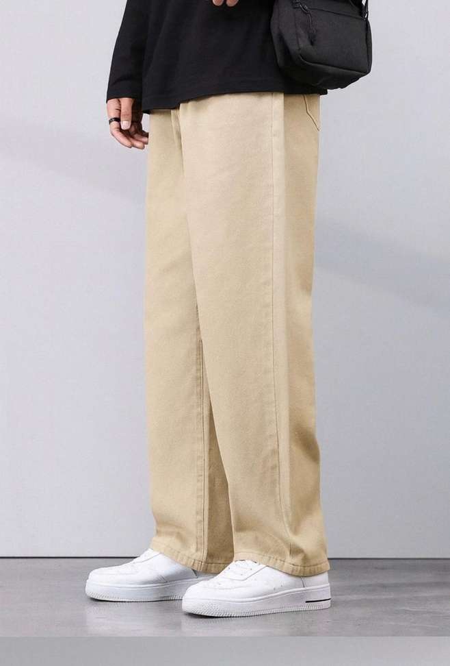 Dashing Fit Men Beige Jeans