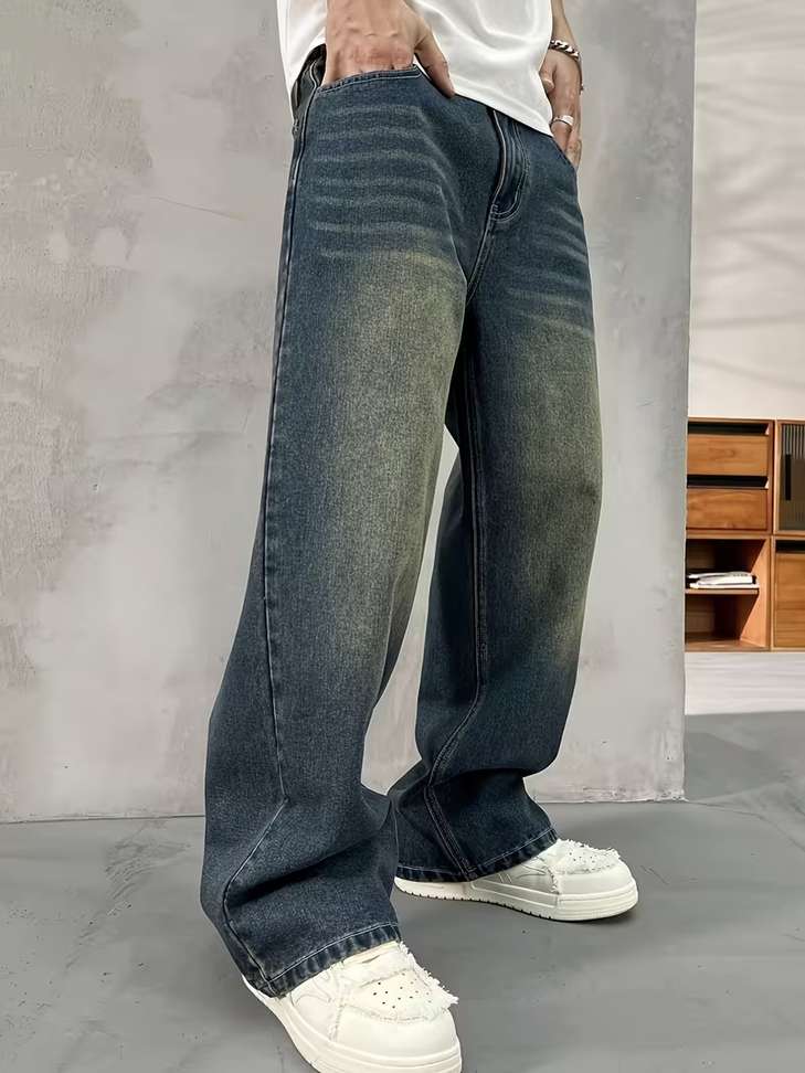 Shopsy Men Blue Baggy Fit Jeans - Image 6