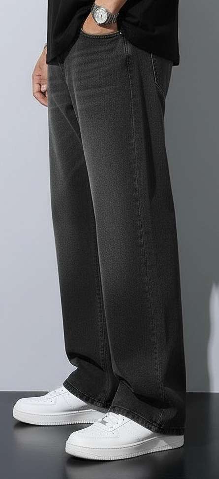 Shopsy DENIM4MEN Straight Fit Grey Jeans - Image 2