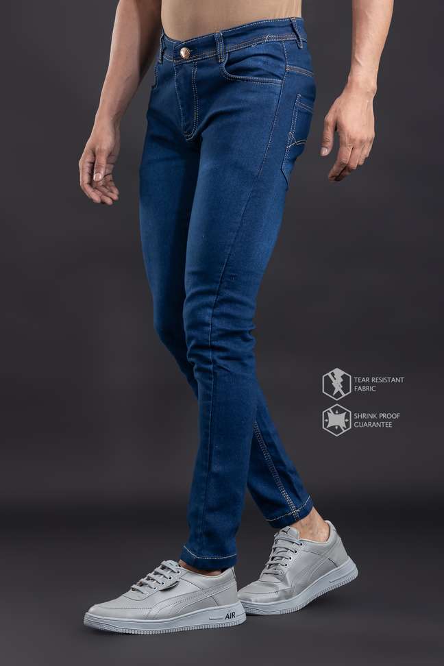 Marsh X Slim Men Blue Jeans