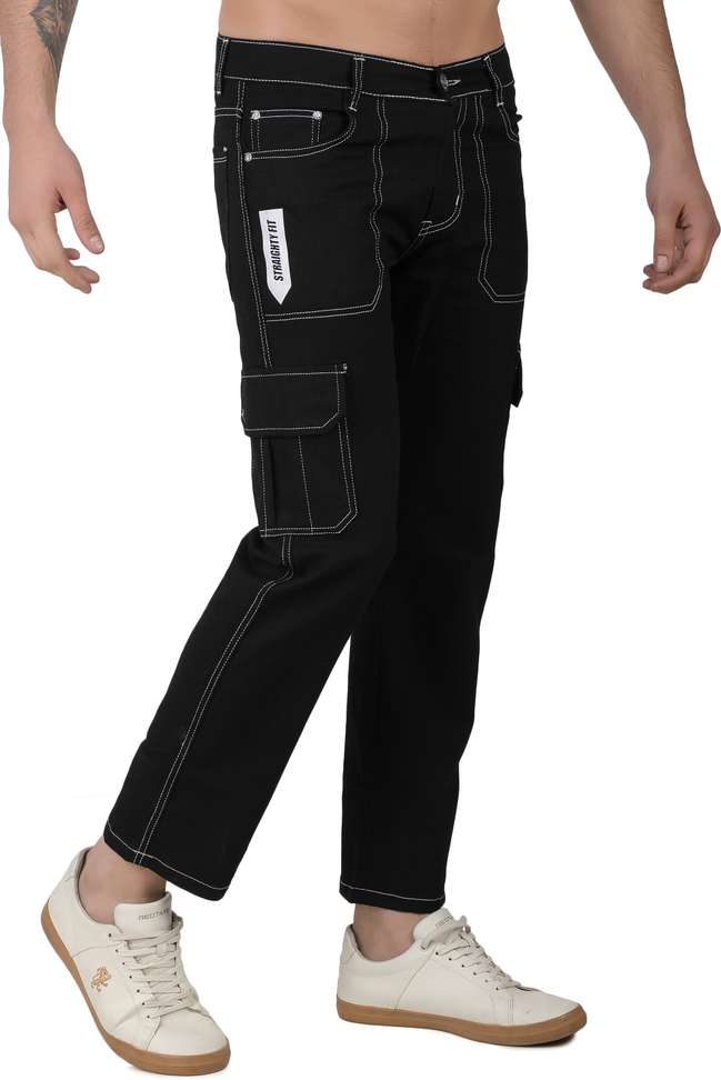 Fude Pride Regular Men Black Jeans