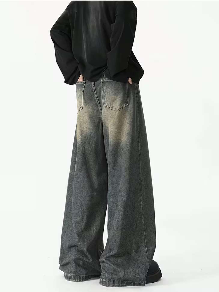 SHRIVAN Wide Leg Multicolor Jeans - Image 3