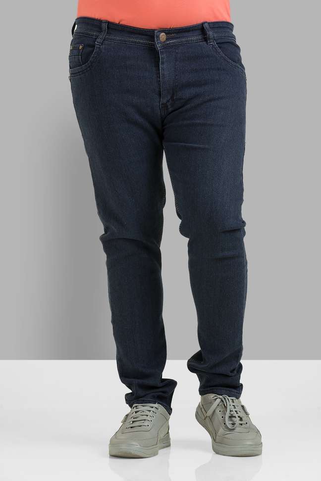 Lzard Slim Men Dark Blue Jeans