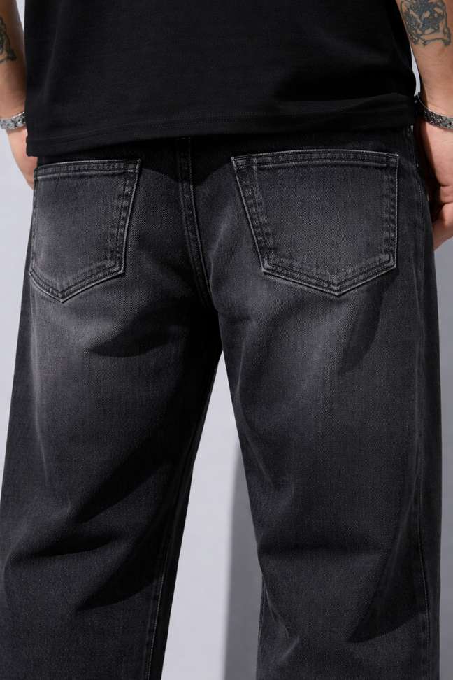 Shopsy DENIM4MEN Straight Fit Grey Jeans - Image 4