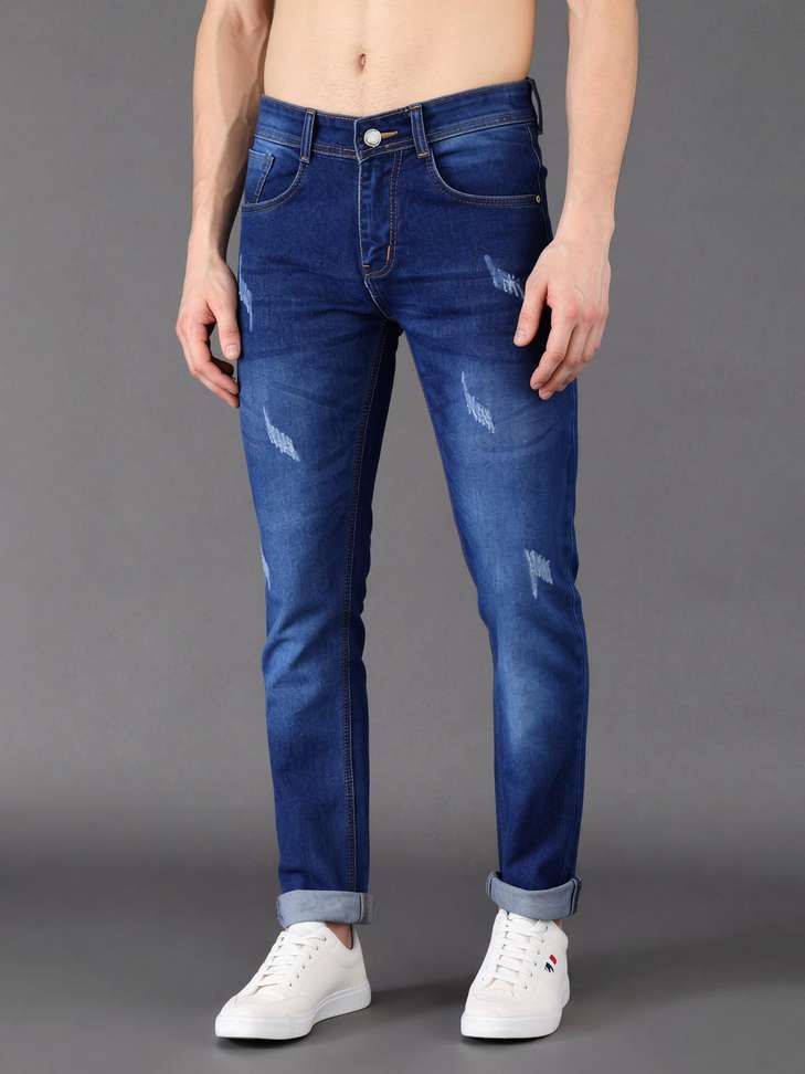 Sobbers Slim Men Blue Jeans