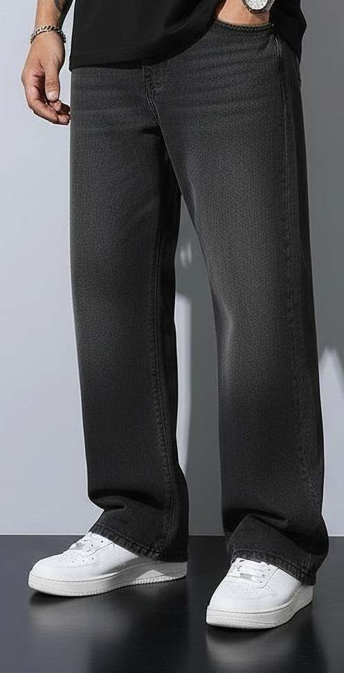 Shopsy DENIM4MEN Straight Fit Grey Jeans - Image 3